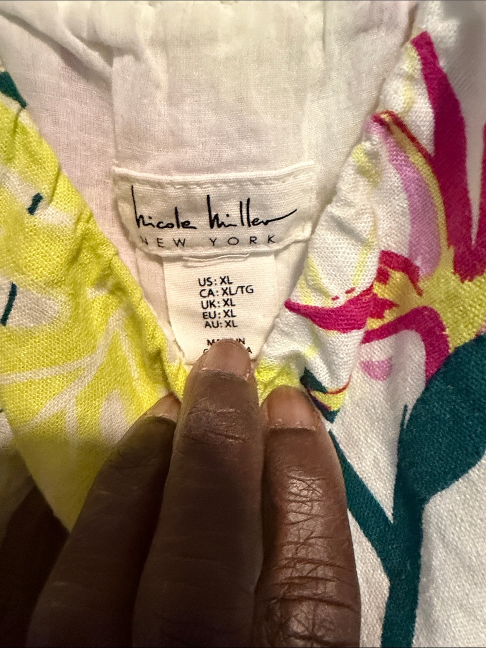 Bright Tropical Floral Jumpsuit- Pink, Yellow, Green. (SOLD) - Picture 2 of 6